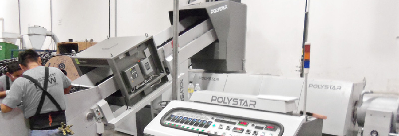 POLYSTAR recycling machine in Mexico